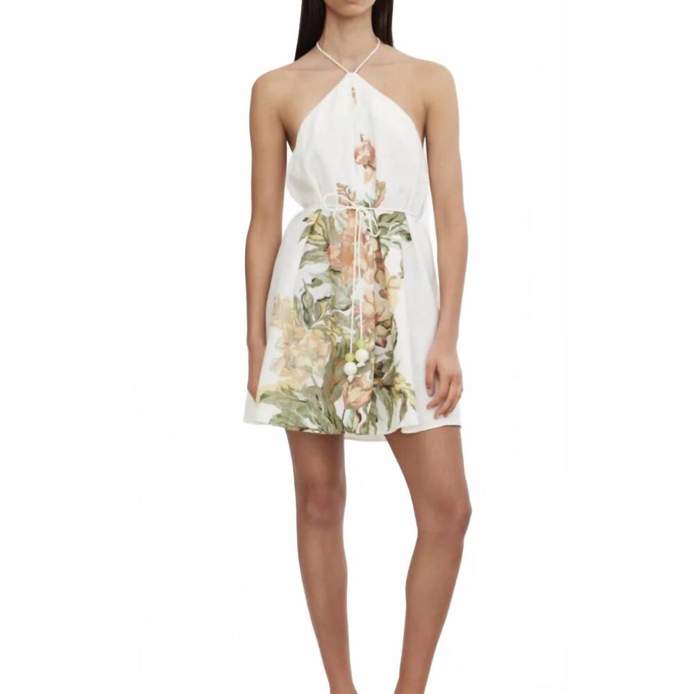 NEW SIGNIFICANT OTHER parisa halter dress in botanic